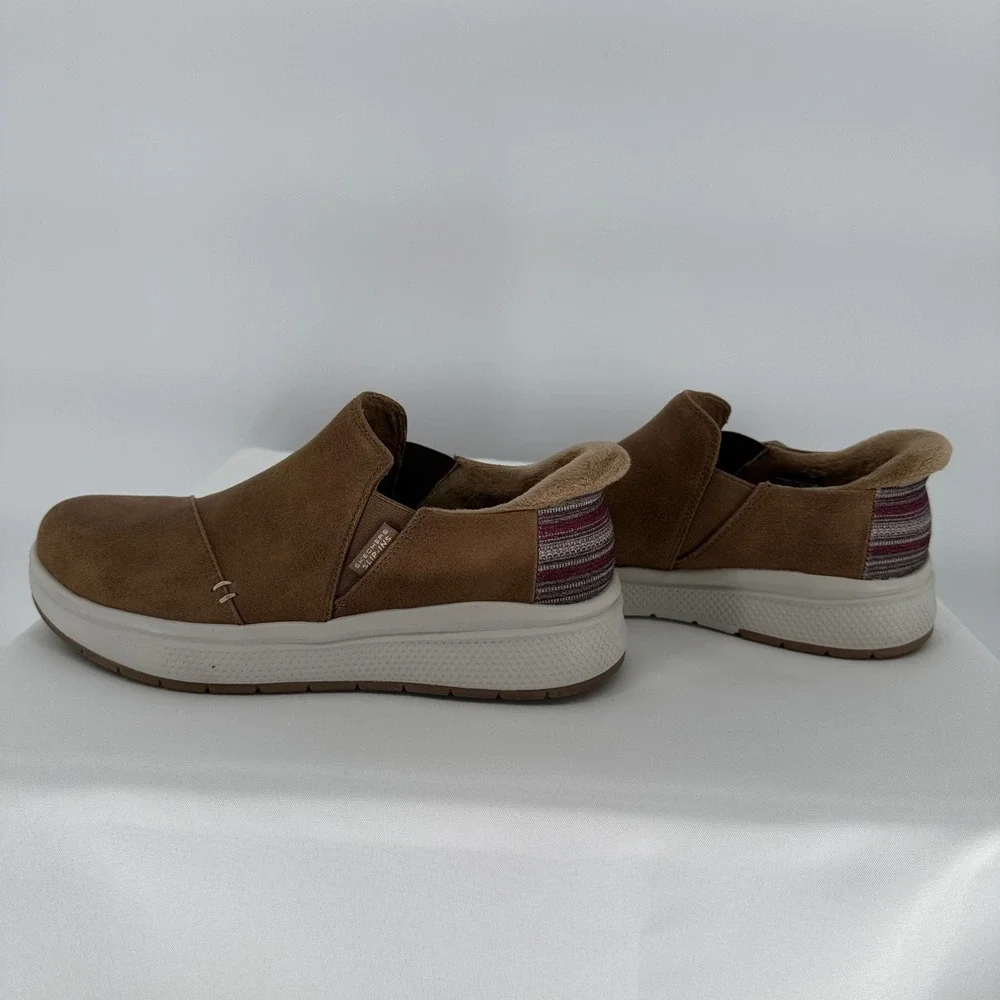 NWT Skechers BOBS Slip-Ins Skipper Wave Stay Snug Slip-On 8 Brown - Picture 5 of 9